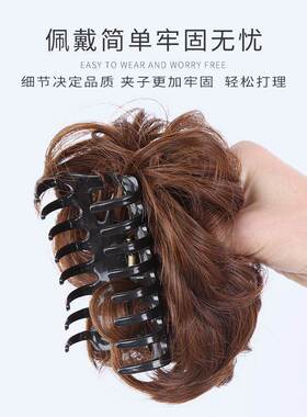 妈妈假发抓夹短发头花发夹