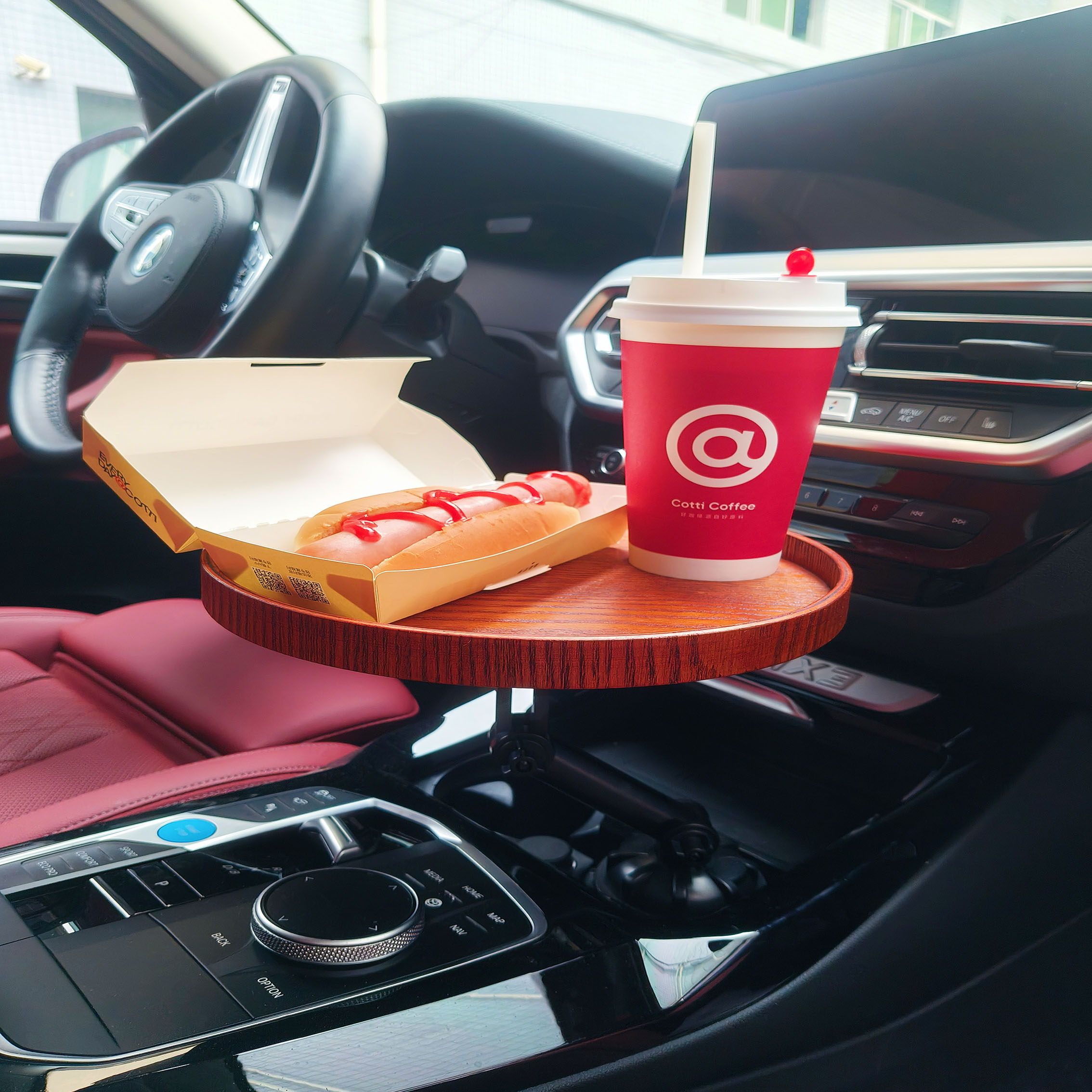 车用通用款餐桌中控台主副驾驶休闲托盘车载后排扶手饮料架置物架,淘宝优惠券,粉丝福利购,淘宝优惠卷