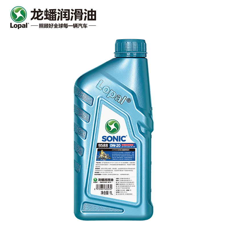 龙蟠1号SONIC9588 0W-20 SP/GF-6A 全合成汽车发动机机油高端车1L - 图1