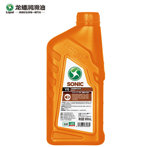 龙蟠正品 摩托车型机油SONIC V6 SG 15W40/10W40 900mL摩油润滑油 - 图2