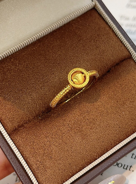 金包银戒指女轻奢小众设计感高级指环