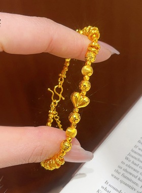 金包银猫眼珠手链爆闪珠小红书同款时尚简约气质珠轻奢高级精致