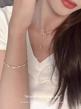 七夕节礼物s925纯银小碎钻手链女轻奢小众精致高级感