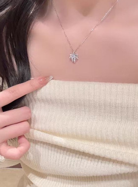 璀璨烟花项链女轻奢小众设计感锁骨链女新款爆款生日礼物