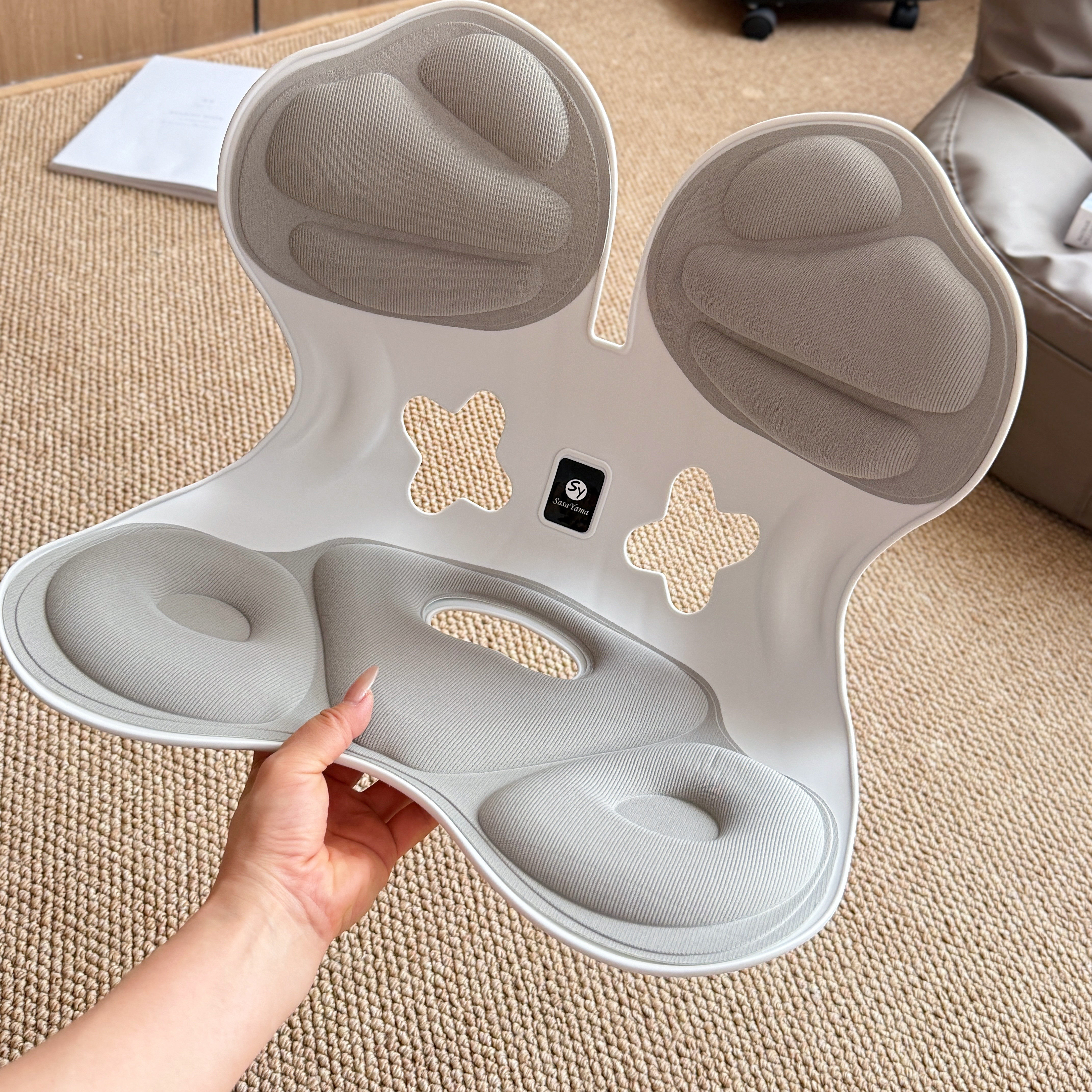 日本进口SASAYAMA护腰坐垫背部支撑矫正坐姿神器久坐神器坐姿椅子