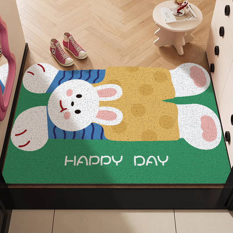 卡通猫咪入户门地垫进门脚垫可裁剪丝圈进户门垫高级可擦防滑地毯,淘宝优惠券,粉丝福利购,淘宝优惠卷