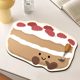 Cartoon cute food placemats, water-absorbent, anti-slip, anti-scalding and high temperature resistant, kitchen countertop drain mats, high-end tableware and table mats
