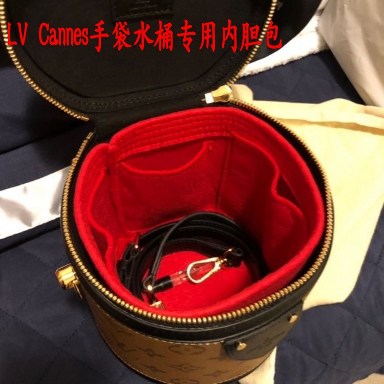 适用于LV圆桶包Cannes手袋水桶包内胆内分隔袋整理收纳包撑包中包 - 图1