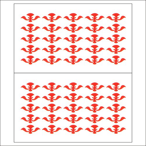 动漫游戏古装纹身贴纸套装花钿额头贴眉心贴脸部贴纸洛冰河儿童 - 图1