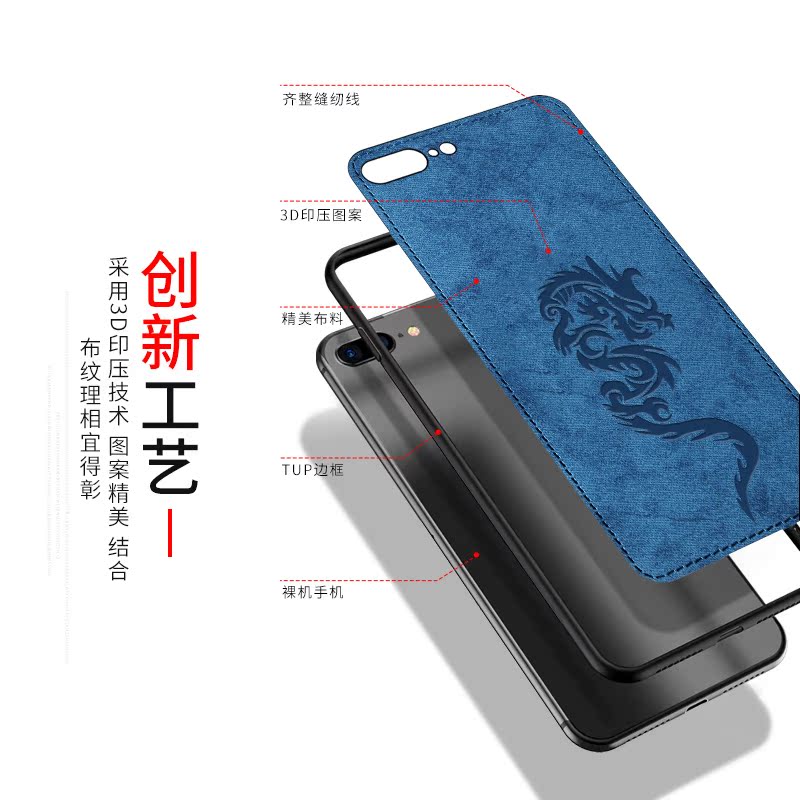 bangs邦高仕豆壳专卖店vivoiqooneo手机壳vivo iqoo neo超薄保护套硅胶软外壳iqooneo时尚男士女V1914A/T创意个性简约布纹防滑防摔3