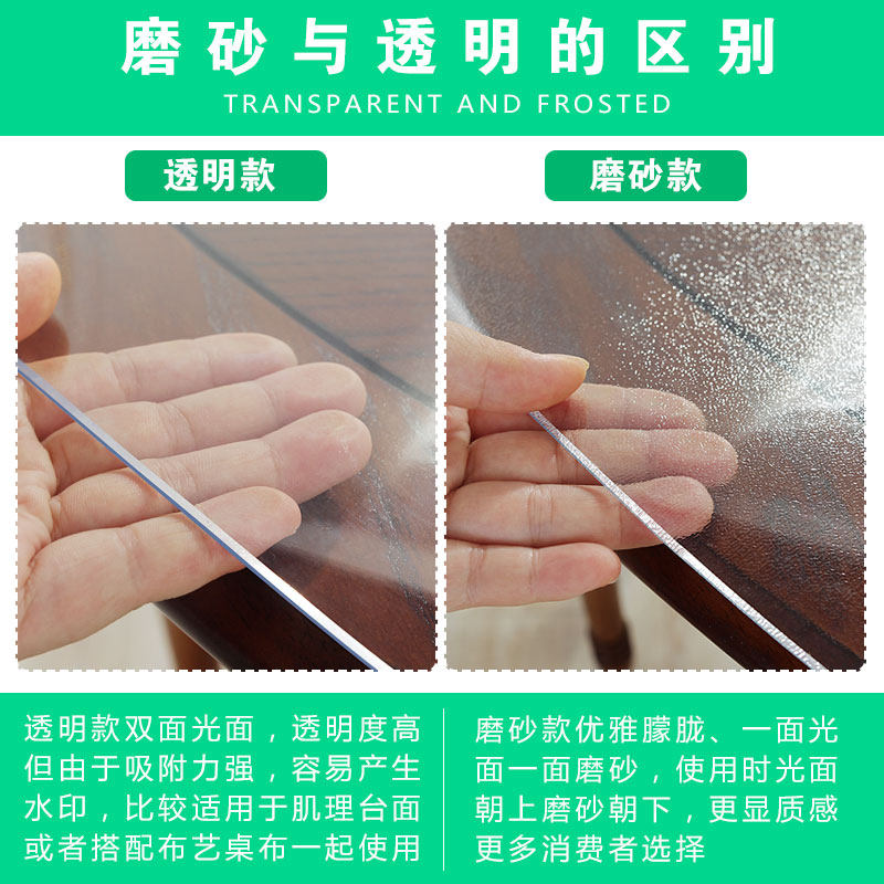 透明软玻璃PVC圆桌桌布防水防油防烫免洗圆形餐桌垫家用塑料台布,淘宝优惠券,粉丝福利购,淘宝优惠卷