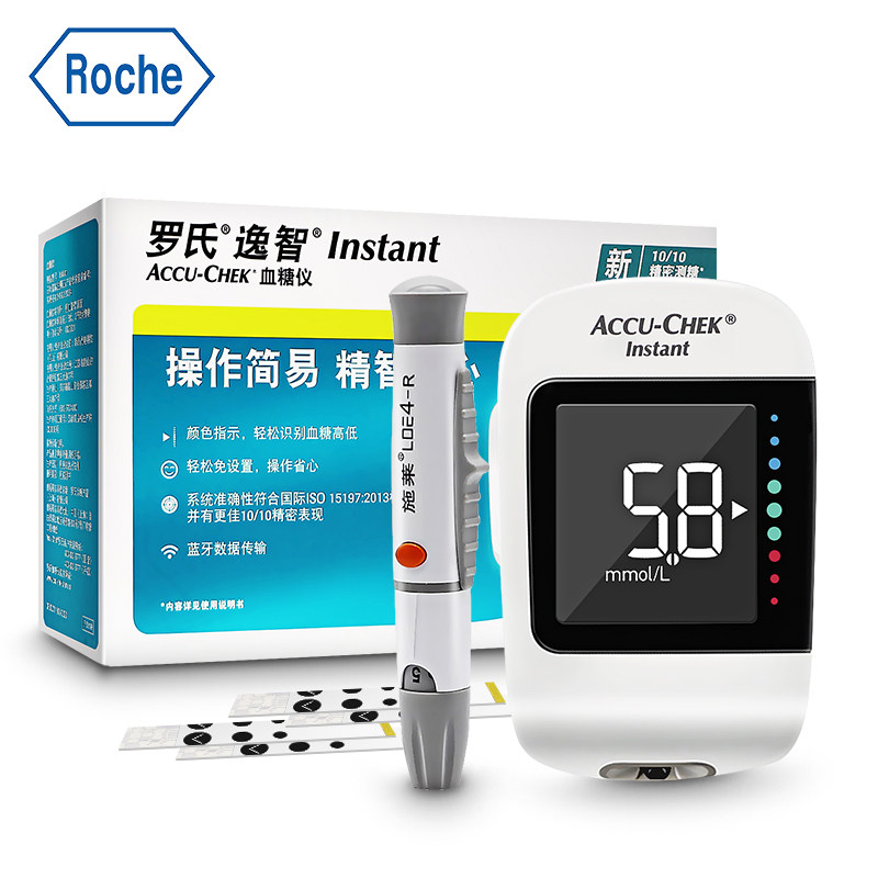 罗氏血糖试纸逸智测试仪测血糖仪 康复之家医疗器械血糖用品