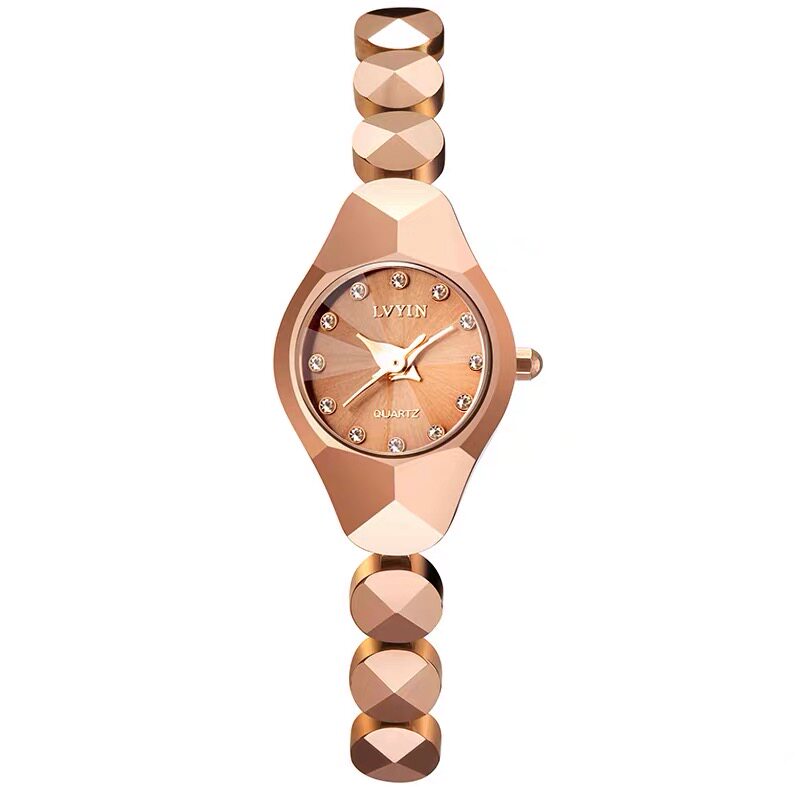 陶瓷女士简约气质潮流防水风石英表 绿茵日晷国产腕表