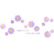 Daisy flowers bedroom wall decoration 3d stereoscopic 3d