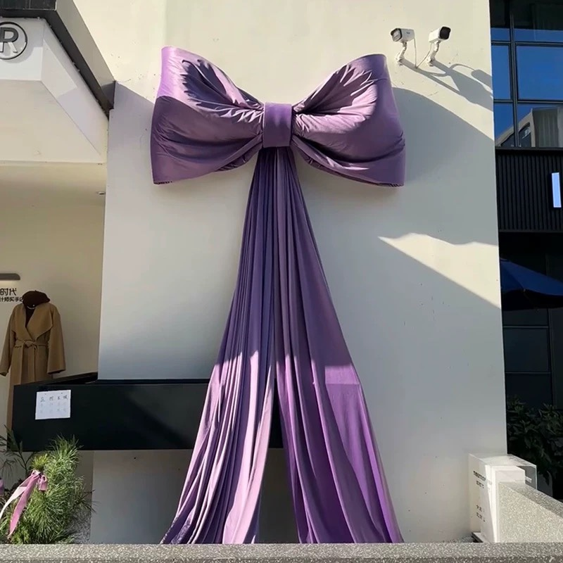 超大巨型蝴蝶结红丝绒门头店铺橱窗婚礼婚房布置摄影舞台背景装饰,淘宝优惠券,粉丝福利购,淘宝优惠卷