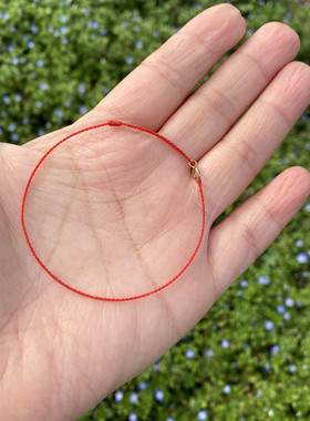 0.3mm蜡线极细可调节红绳手工编织本命年转运情侣闺蜜可串珠手链