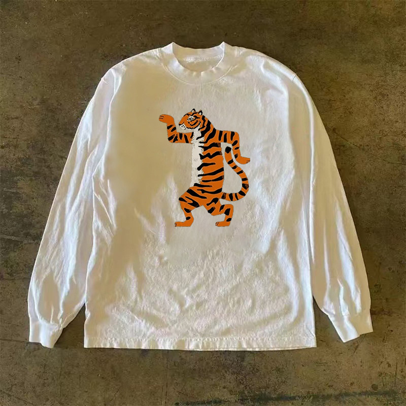 海外订单尾货~撤回外贸早春美式潮流纯棉长袖t恤男女同款宽松上衣,淘宝优惠券,粉丝福利购,淘宝优惠卷