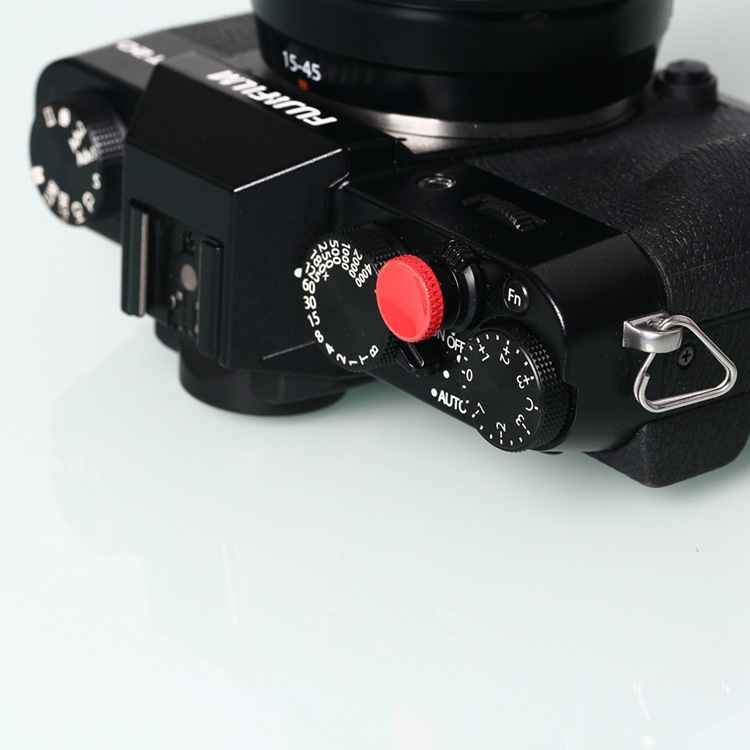 适用富士徕卡微单反相机纯铜快门键按钮XT30相机按键尼康DF键红色 - 图0