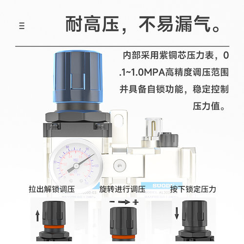 调压阀 减压阀 AR2000-02 AR3000-03 AR4000-04 AR5000-10-06 - 图0