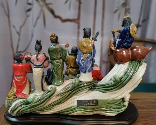 陶瓷工艺品石湾公仔八仙神话人物_虎窝淘