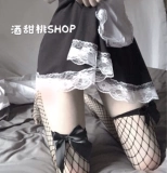 Jiu sweet peach bows cos sexy fishing neps neps long girl girl tocking tuchang носки весело