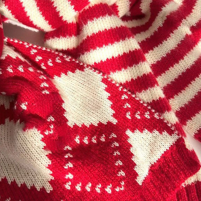 拉夏莉亚新年红色儿童围巾冬季圣诞节礼物围脖男童女童宝宝本命年,淘宝优惠券,粉丝福利购,淘宝优惠卷