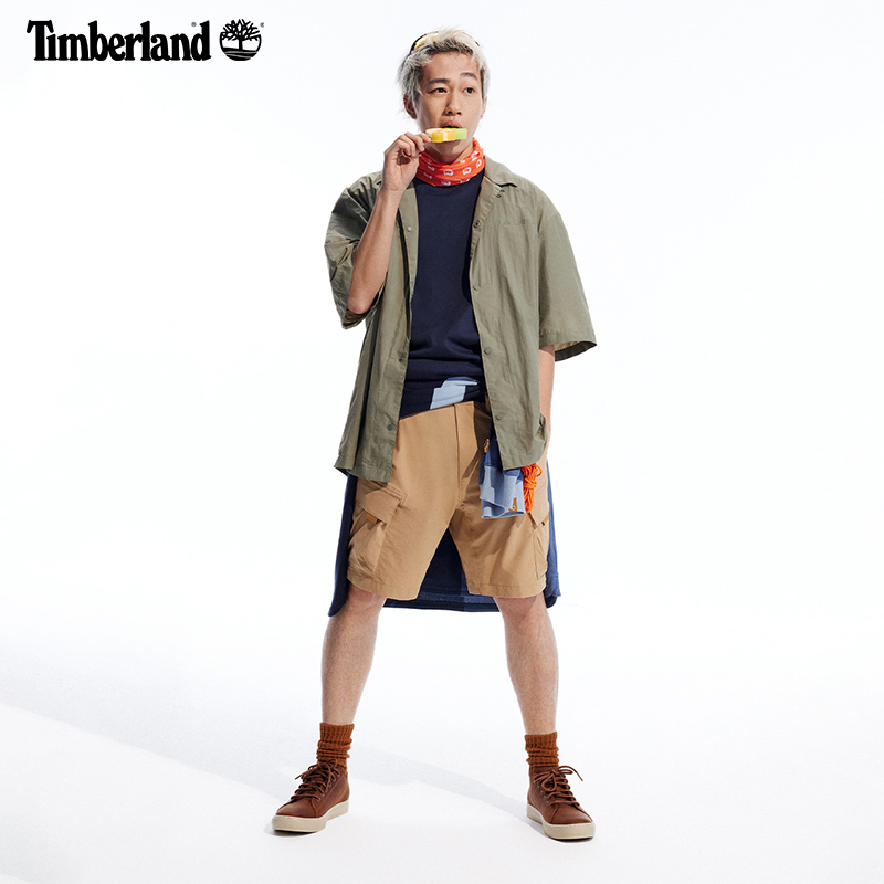 Timberland添柏岚官方男鞋24春季新款板鞋户外皮革休闲低帮|A2HGE