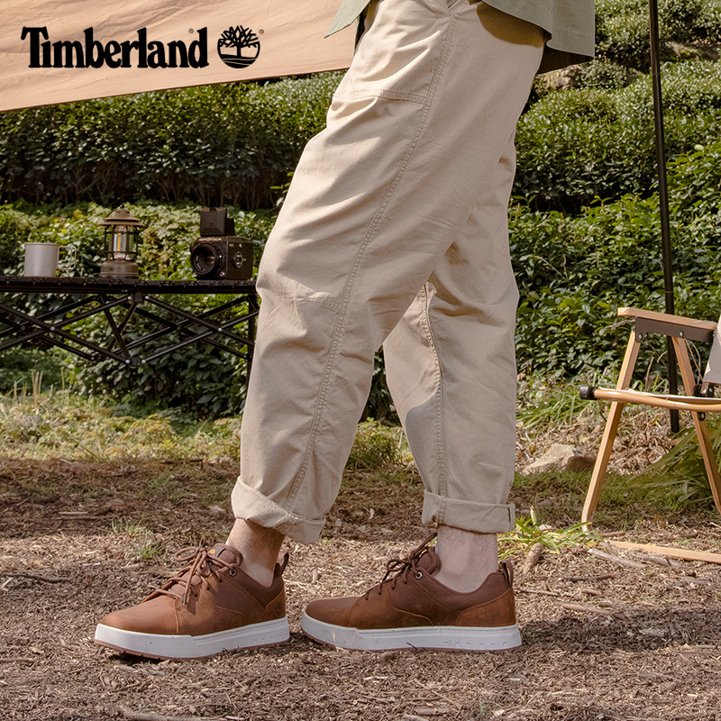 Timberland添柏岚官方男鞋24春新款板鞋休闲商务舒适透气|A5Z1S - 图2