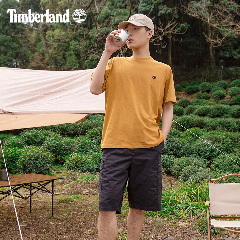 Timberland添柏岚官方男装短袖T恤夏季新款户外透气宽松|A6DKU - 图0