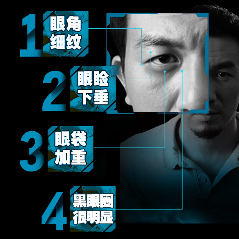 滚珠眼霜男士专用男紧致抗保湿眼袋 娜贝尔男士眼霜