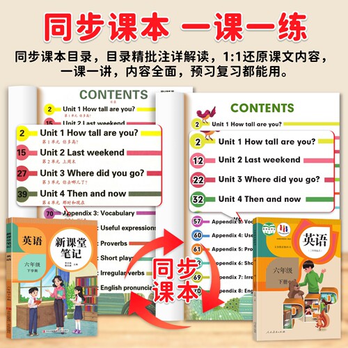 2026春天才豆课堂笔记小学五年级下册英语外研版WY新教材同步小学生课前预习课后复习黄冈学霸随堂笔记本教材全解读课本原文批注 - 图2