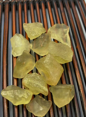 x利比亚黄金陨石冲击玻璃原石玻璃陨石原石籽料