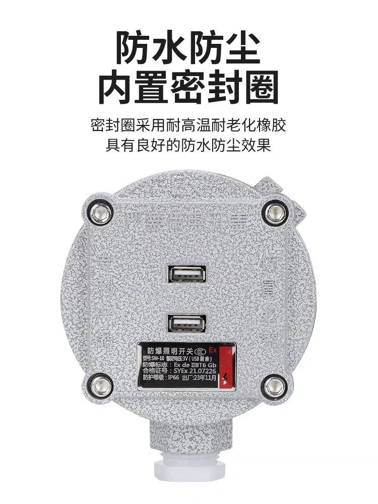 防爆人体感应开关雷达开关触控延迟开关防爆网络USB插座防爆网络 - 图2