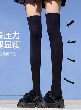 薄款白丝纯欲女夏袜子女过膝袜过膝长筒丝袜jk天鹅绒白色Sy大腿