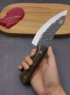 刮毛具卖肉锻打宰猪刀剔骨切菜刀肉刀分割肉切割档不锈钢羊鱼屠宰