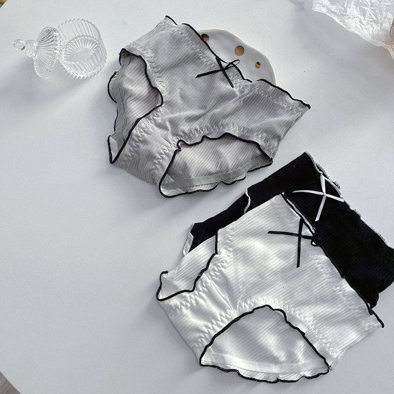 2/3条纯棉内裤女士全棉抗菌无痕少女日系中腰透气学生简约三角裤,淘宝优惠券,粉丝福利购,淘宝优惠卷