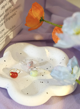 POPX原创苹果粘土戒指女