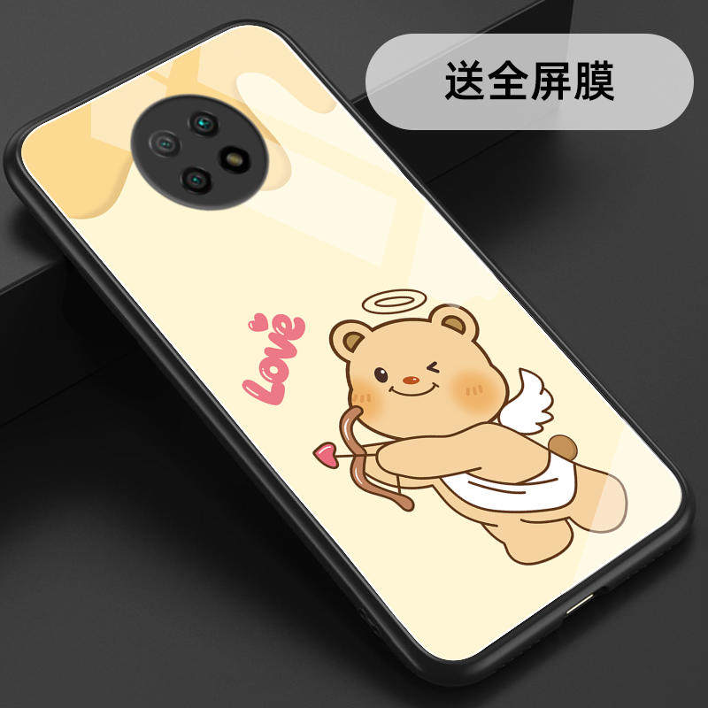适用红米Note9玻璃手机壳9保护套9Pro全包软防摔定制薄硅胶黄油小熊个性潮情侣创意直边时尚男新款卡通网红女,淘宝优惠券,粉丝福利购,淘宝优惠卷