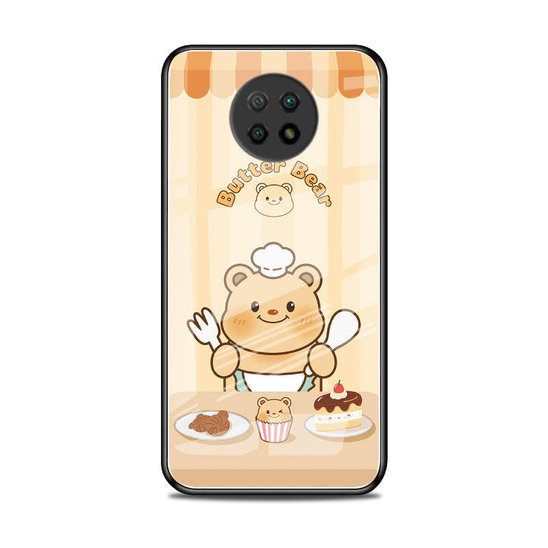适用红米Note9玻璃手机壳9保护套9Pro全包软防摔定制薄硅胶黄油小熊个性潮情侣创意直边时尚男新款卡通网红女,淘宝优惠券,粉丝福利购,淘宝优惠卷
