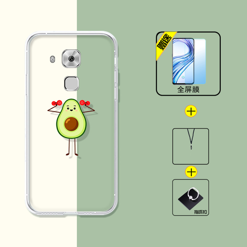 适用于华为麦芒5手机壳g9plus保护套mla-al10防摔五全包软薄情侣网红男液态硅胶女创意简约透明气囊动漫卡通 - 图2