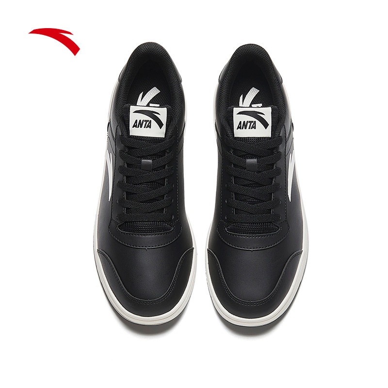 安踏板鞋男鞋冬季新款防水黑色运动鞋低帮平底轻便正品潮流小白鞋,淘宝优惠券,粉丝福利购,淘宝优惠卷