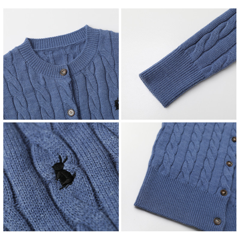 CV大码女装 冬季新款韩版刺绣麻花羊毛针织开衫圆领套头毛衣胖MM,淘宝优惠券,粉丝福利购,淘宝优惠卷