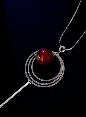 新品大气水滴长时尚百搭毛衣链