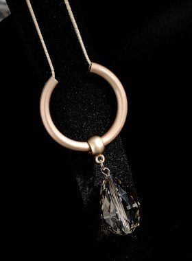 天使的人造水滴长时尚毛衣链