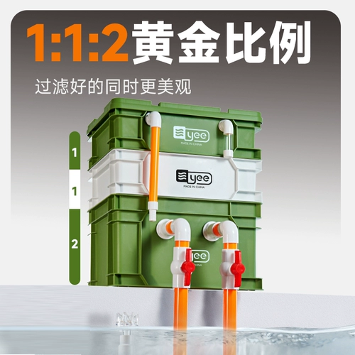 yee Рыба -аквариум тихо поворачивает фильтр коробки в дополнение к библиотеке капель нефтяной библиотеки.