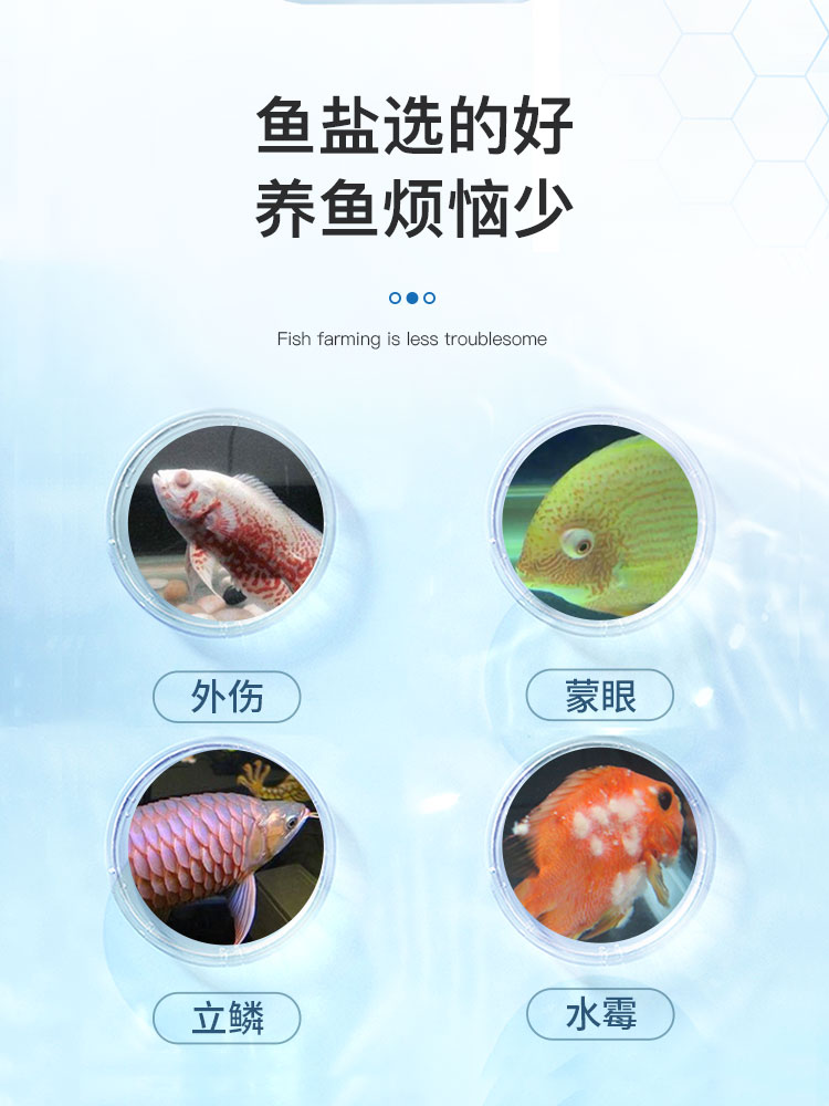 yee杀菌盐鱼盐黄粉鱼药海盐热带鱼缸消毒水族盐抗菌观赏鱼专用盐 - 图1