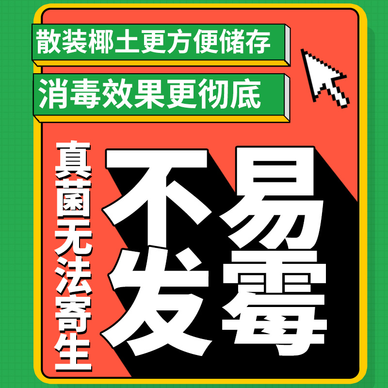 yee免泡发椰土椰砖乌龟冬眠用品蜘蛛蝎子黄缘垫材草龟保暖苔藓用 - 图0