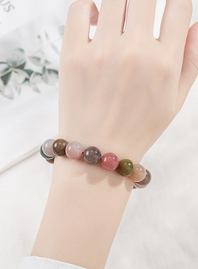 盐源玛瑙糖果色天然正品