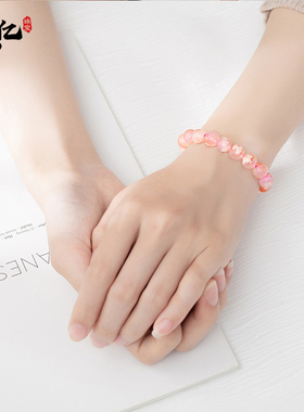 天然正品樱花玛瑙手链