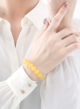 俄料蜜蜡老型珠天然正品